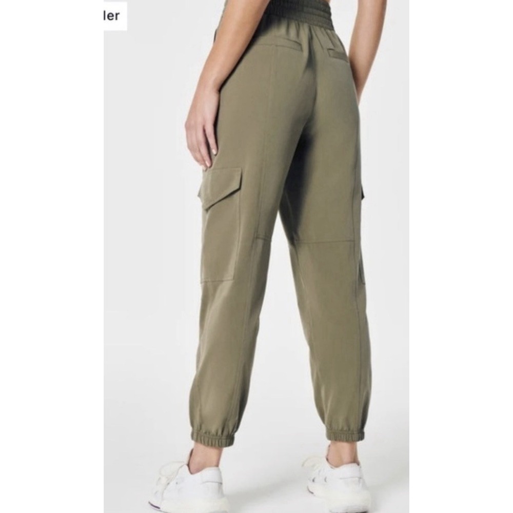 SPANX Olive Green Cargo Joggers